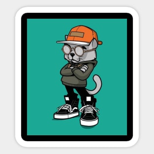 Cool Cat Sticker